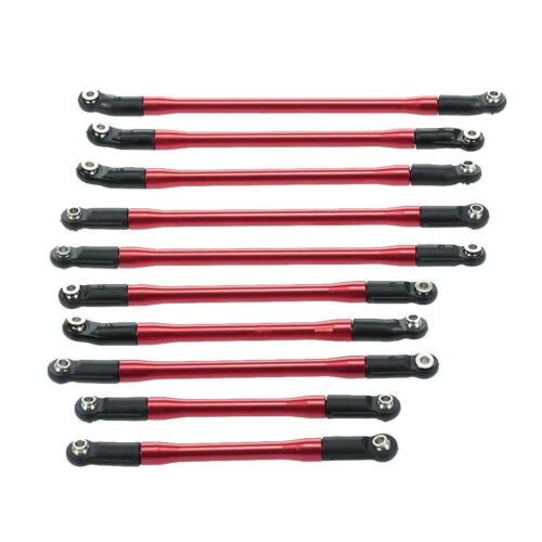 10pcs Aluminum Alloy Linkage Set for Axial SCX10 II 90046 RC - Picture 1 of 8