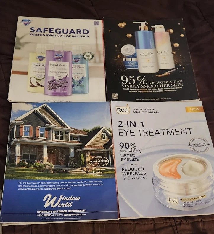 Set of 8 Good Housekeeping Magazine Lot with Ripped Covers (2023) - Image 4 of 4