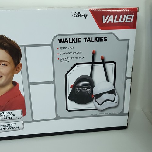 Star Wars Darth Vader Voice Changing Boombox Helm Bonus 2 Walkie Talkies Kylo - Bild 8 von 8