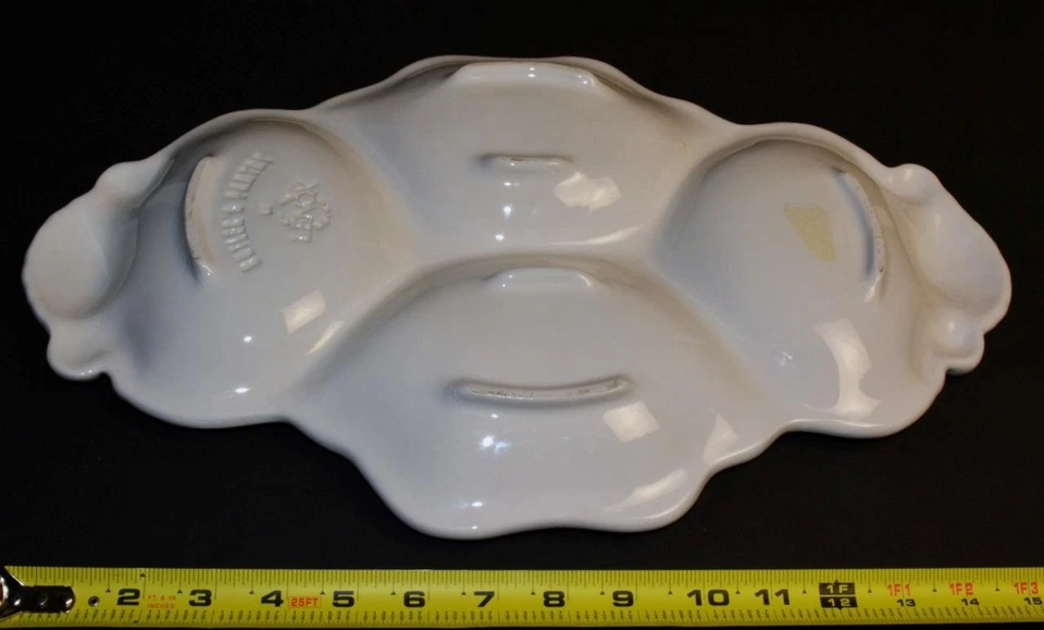 Lenox Porcelaine MAJORDOME Garde-Manger Collection Coque à Thème 4-Part Ovale - Photo 2/4