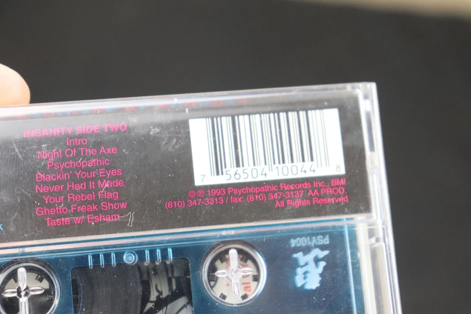 Insane Clown Posse ICP Carnival Of Carnage Cassette Tape Blue Chrome 1993 NEW - Image 4 of 4