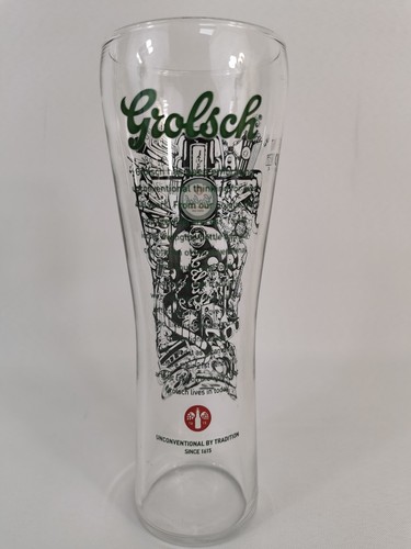 Grolsch Pint Glass Unconventional By Tradition Limited Edition Glass - Picture 6 of 11