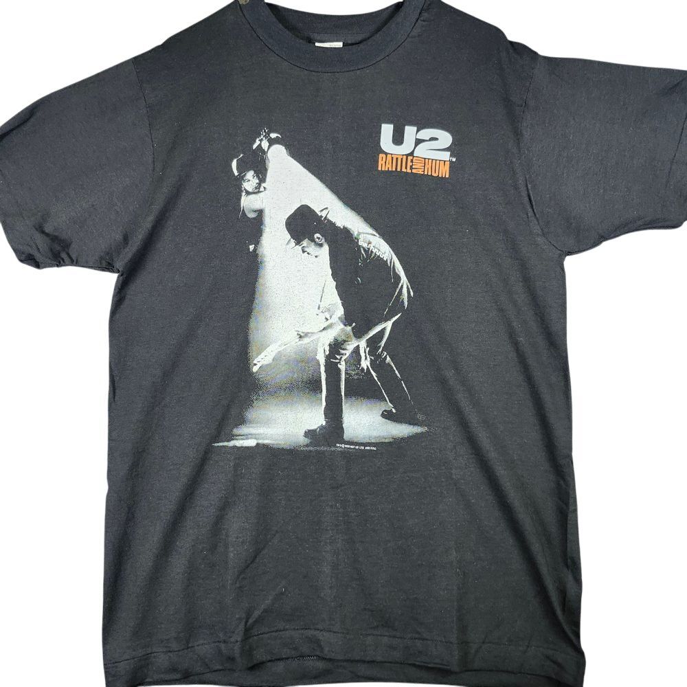 美品【ビンテージ】 U2 Rattle and Hum / バンド tシャツ Vintage U2 Rattle & Hum T-Shirt Large Fruit Of The Loom made