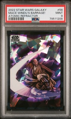 2022 Topps Chrome Star Wars Galaxy Mace Windus Barrage PSA 9 AtomicRefractor/150