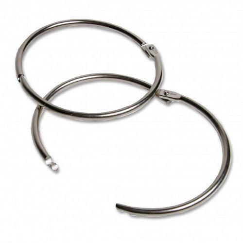 3Inch (12 Pack) Loose Leaf Binder Rings, Nickel Plated Steel Binder Rings - Picture 5 of 6