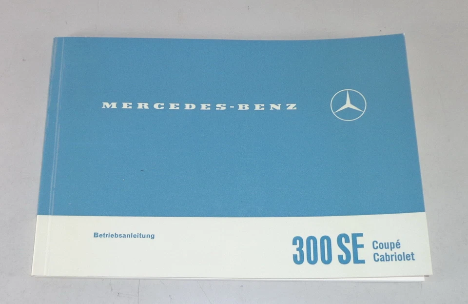 Manual De Instrucciones Mercedes-Benz W112 300 SE Coupé + Cabrio Estado 12/1965 - Imagen 1 de 1