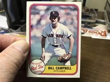 BILL CAMPBELL # 240 - 1981 Fleer Baseball Card NR-MT From Vending Box