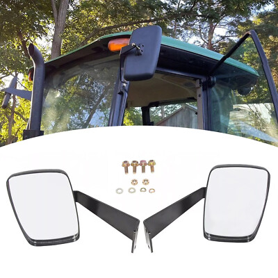 #ad Left Right Rearview Mirror Set Fit For John Deere 5000 amp; 6000 Series Tractors $48.99