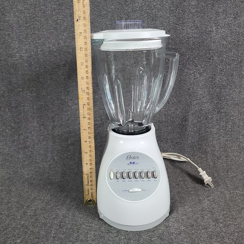 Oster Osterizer Blender 450W 14 Speed White Model 6650 All Metal Drive Works - Picture 16 of 16