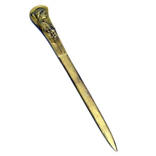 Vienna Art Nouveau Lady Figure Bronze Letter Opener