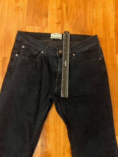 Acne Studios Ace Blue Black Mens Jeans Stretch Denim Sz 32/34 - Picture 3 of 10