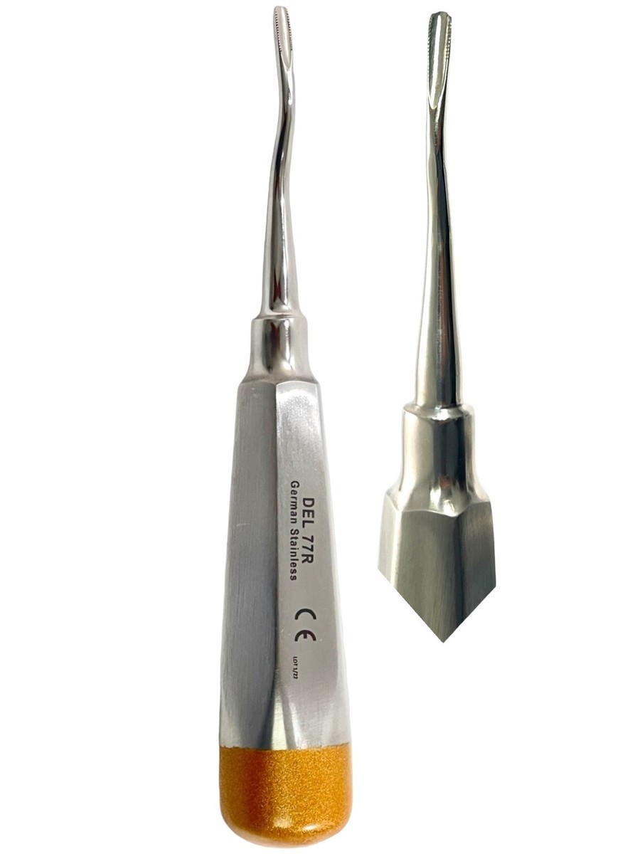 Dental Elevator Serrated No 77R E77R Light Handle Dental 