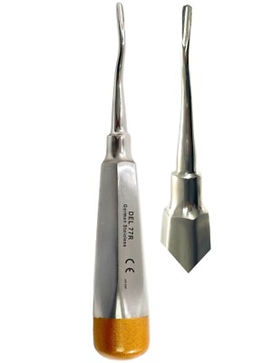 Dental Elevator Serrated No 77R E77R Light Handle Dental Instruments-German 