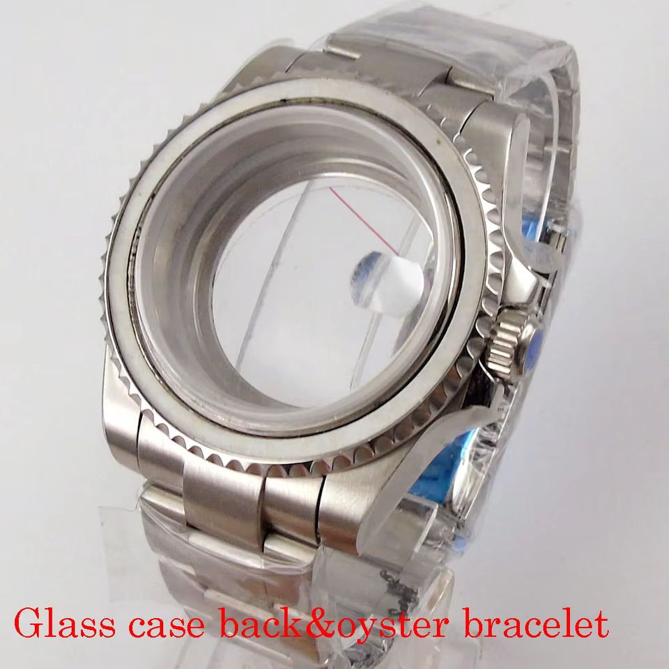 Tandorio Uhrengehäuse 200m Wasserdicht Uhrengehäuse 40mm Aus