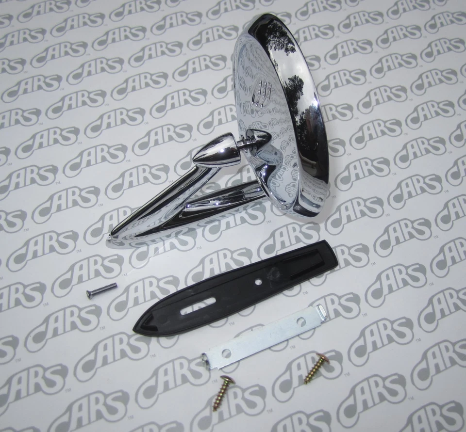 Espejo retrovisor exterior Buick Riviera 1963-1967. Tri-Shield con junta y herrajes Foto 3 de 4