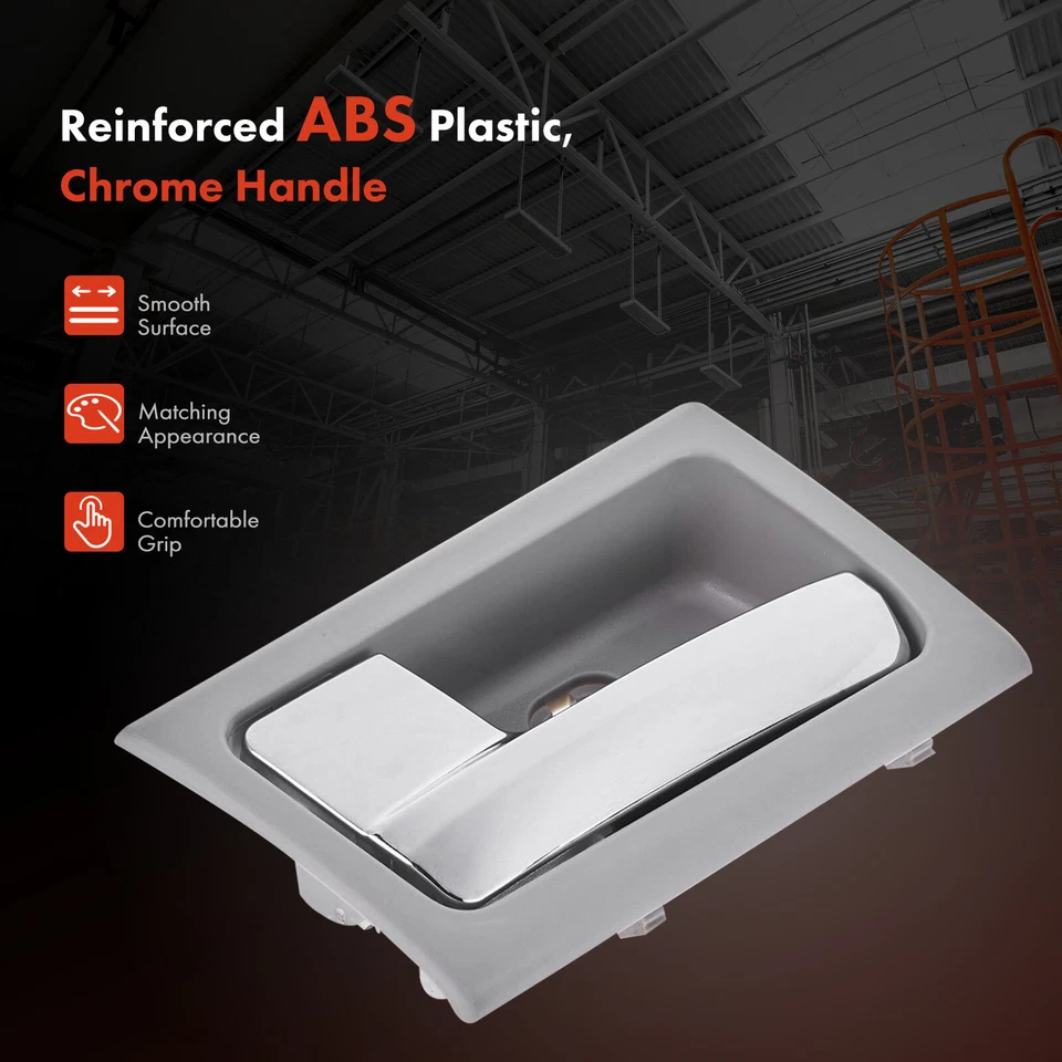 Manija de puerta interior cromada + gris del conductor delantero o trasero izquierdo para Ford Mercury 2005 Foto 3 de 4