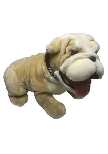 Mini Cooper Bulldog Dog Mascot Collectible Realistic Looking Plush Stuffed Toy - Picture 1 of 4