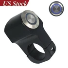 7/8" Blue Light Motorcycle Switches Handlebar Mount Horn Start Switch Button 12V