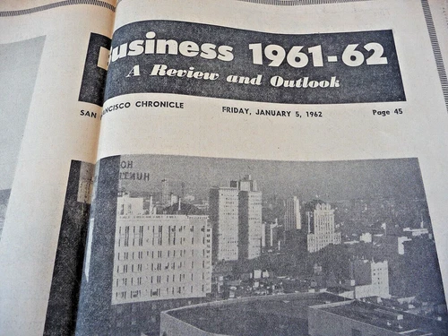 62 San Francisco Chronicle Business Review & Outlook Newspaper NY Stock Exchange