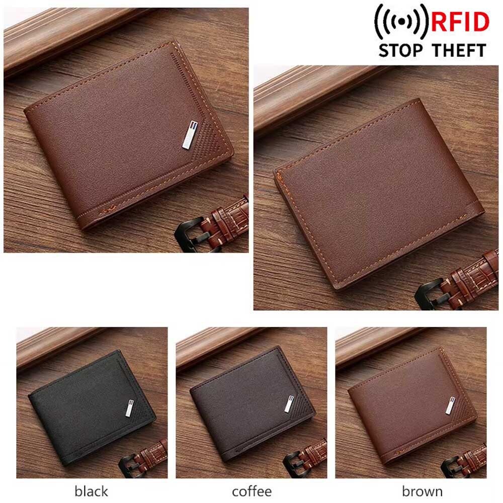 Slim Foldable Men's Wallet for Cash Coins Credit Cards ID Holder