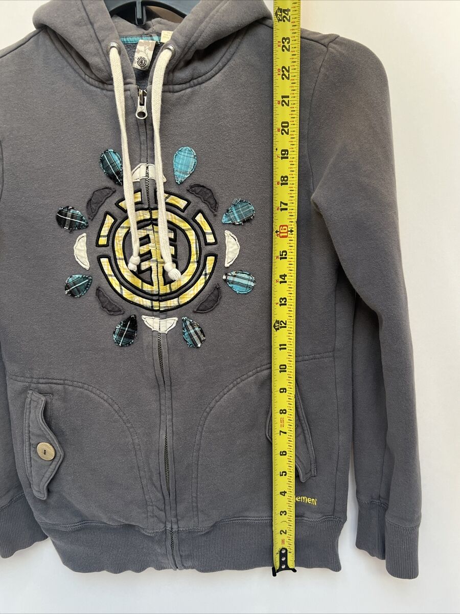 Vintage Element Skate Brand Logo Full Zip Hoodie Sweatshirt Vintage Element Skate Brand Logo Full Zip Hoodie Sweatshirt