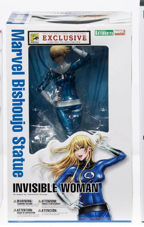 SEALED Invisible Woman Bishoujo SDCC Only 500 made  Statue Figurine KOTOBUKIYA - Image 2 of 4