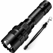 Tactical LED Flashlight Outdoor Zoomable Water Resistant Light Military Survival