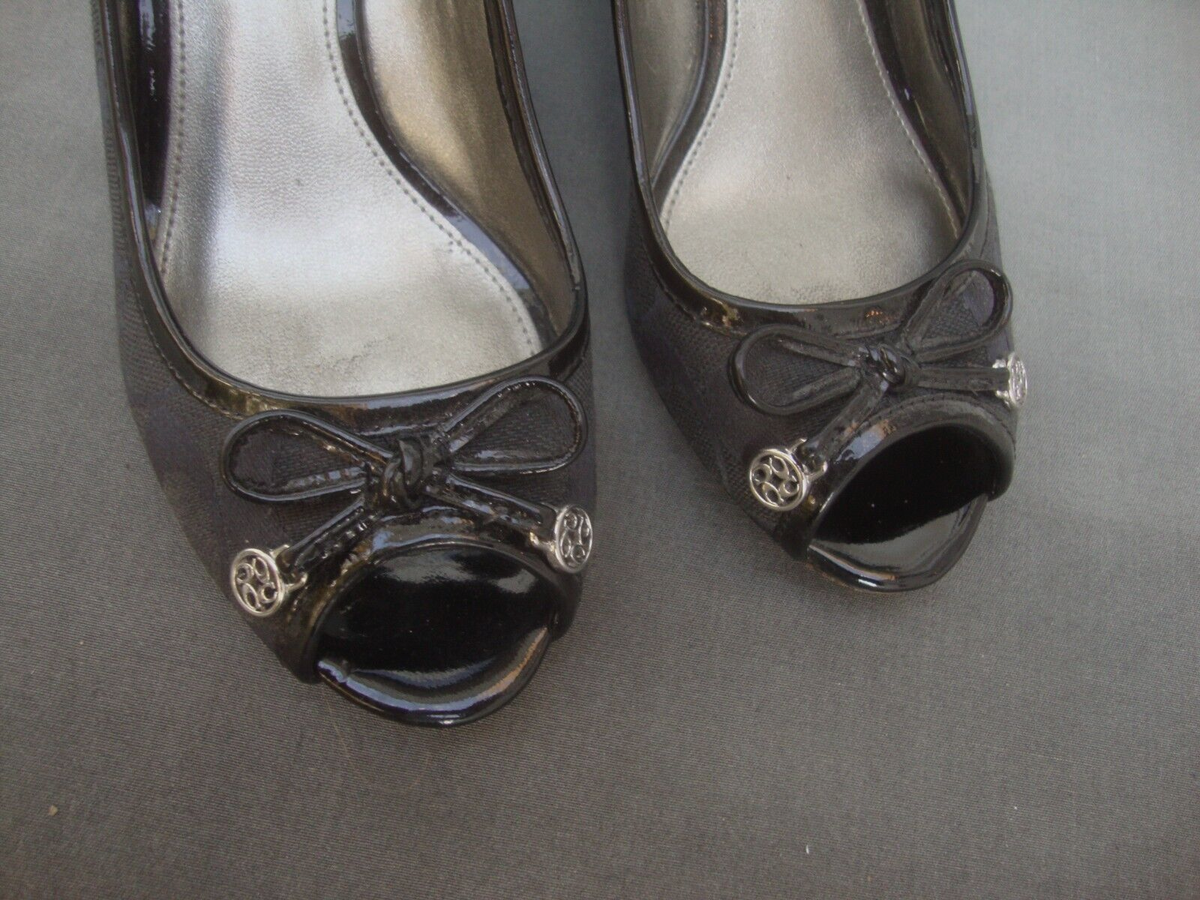 Coach New York Womens Classic Pump Paola Wedge Heels Shoes