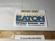 Vintage Sticker Decal Eaton Detroit Spring Inc Since 1937 Hot Rod Racing Car