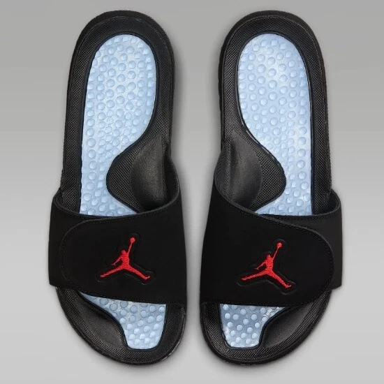 Nike Jordan Hydro 5 Retro Slides 'Negro/Rojo' (555501-061) Foto 3 de 4