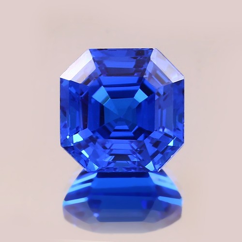 AAA Natürlich Makellos Ceylon Blau Spinell Lose Asscher Edelstein Schnitt - Bild 2 von 4