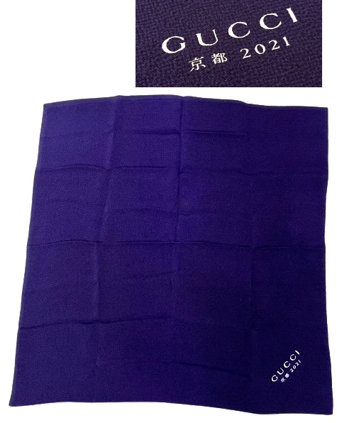 GUCCI × KYOTO Tango Chirimen Furoshiki 2021 Nouveauté Japon Limitée NEUF