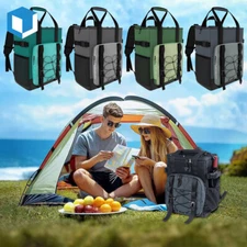 Backpack Cooler Large Insulated Leakproof Bag Double Deck Waterproof In/Outdoor