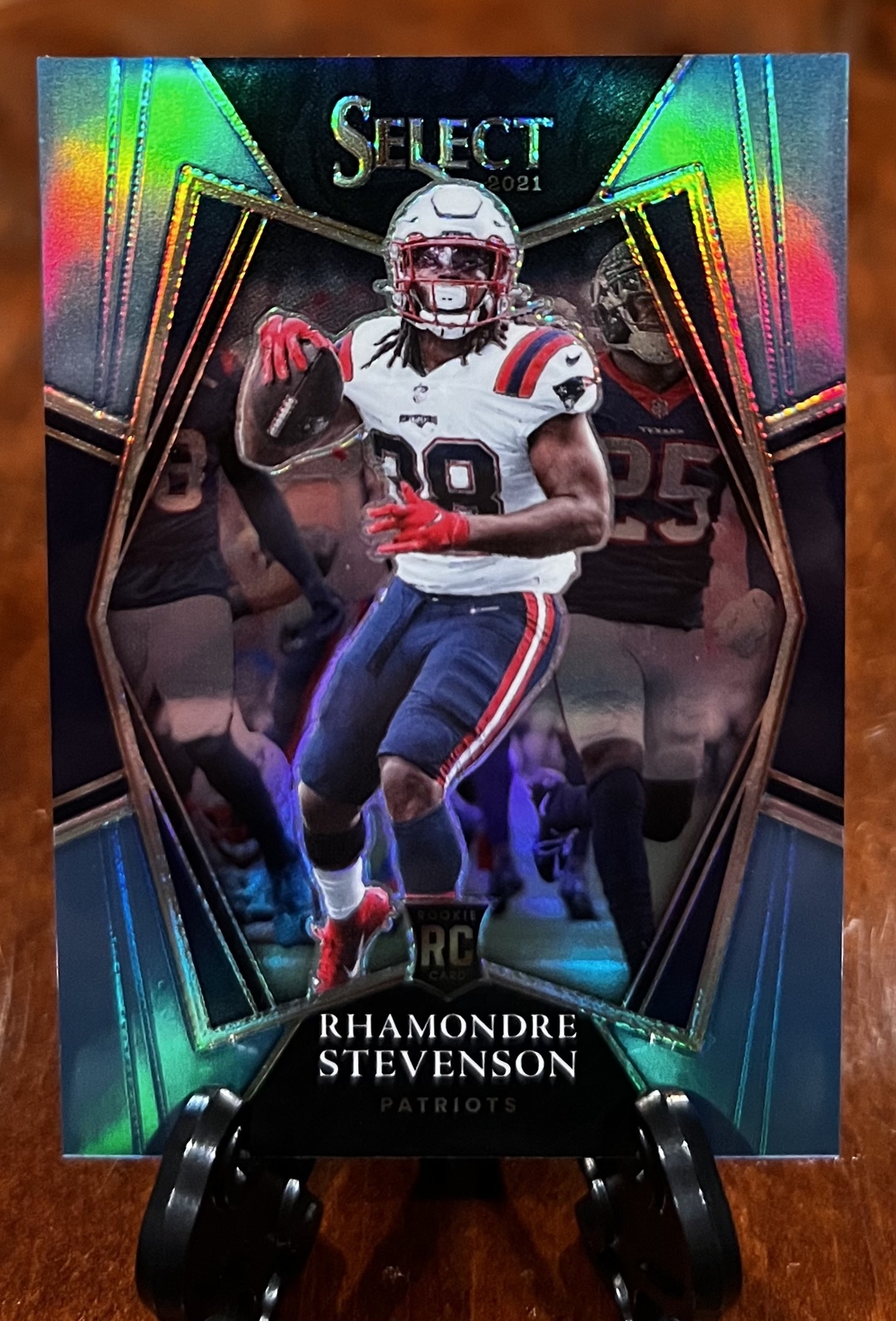 2021 Select Light Blue Prizm /99 #175 Rookie Rhamondre Stevenson RC PAtriots