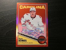 2019-20 19/20 OPC Platinum RETRO RED RAINBOW AUTO #47 Ryan Dzingel Hurricanes