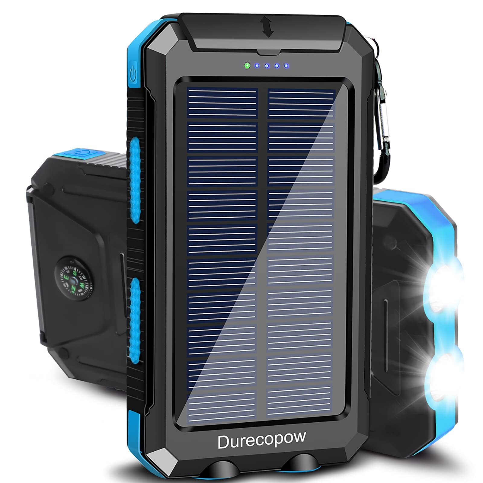 Solar Charger, 20000mAh Portable Outdoor Waterproof Solar Power Bank, Camping...