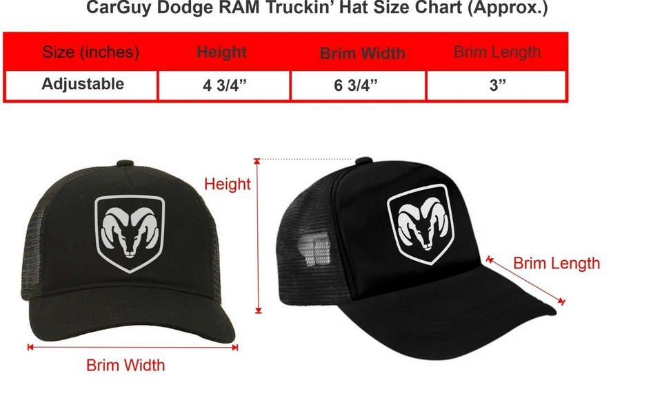 Dodge Ram Emblem Baseball Cap Hat - Image 2 of 2