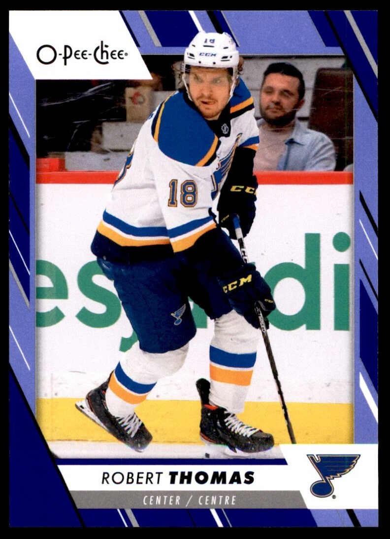Robert Thomas 2023-24 O-Pee-Chee Blue Border #22 St. Louis Blues