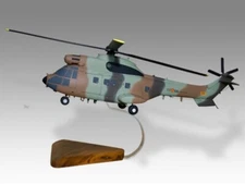 Aerospatiale AS332 Super Puma Spanish Army Desk Wood Helicopter New Model 1/48