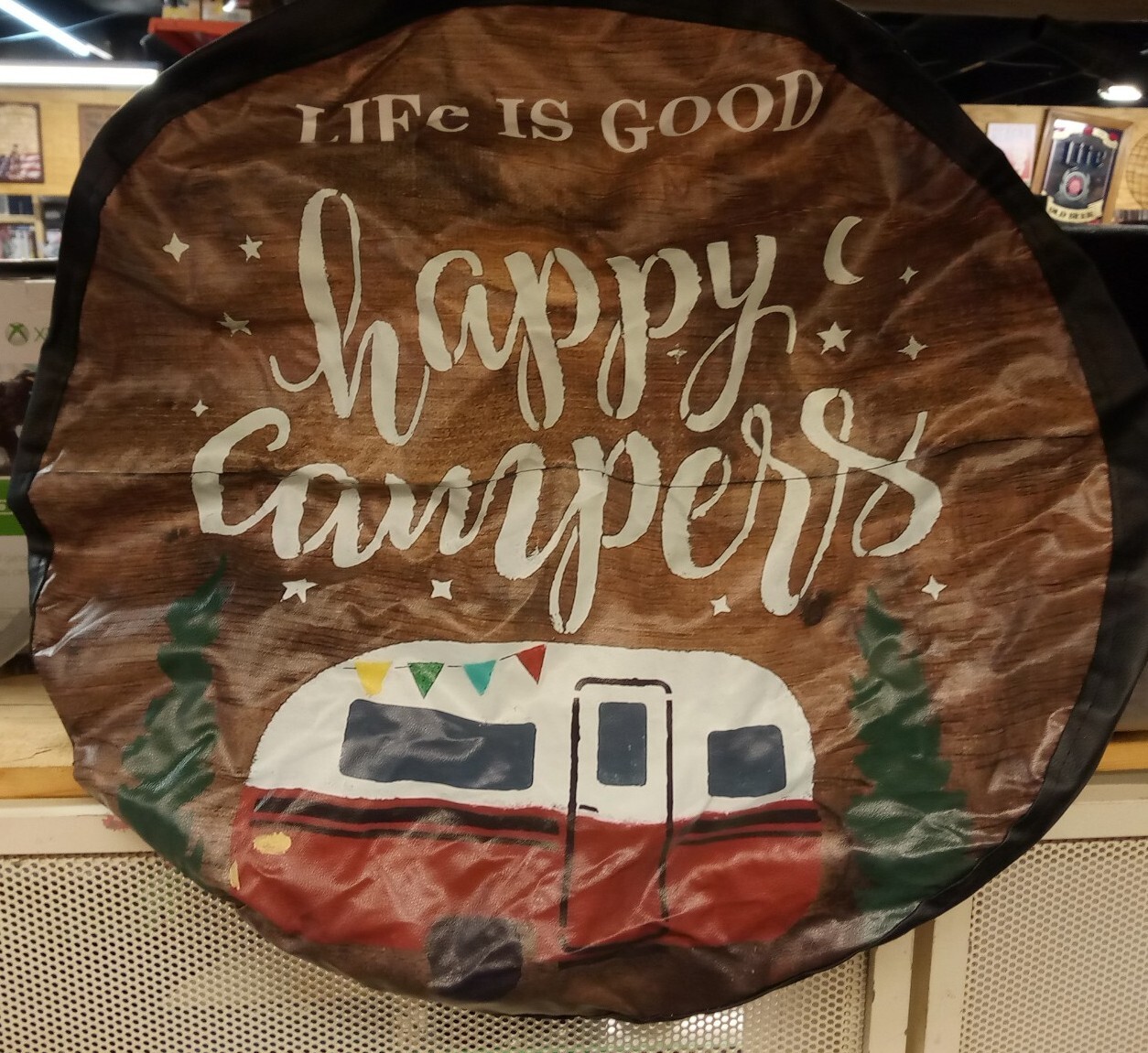 Happy Camper Spare Tire Covers "Life is Good"Tire Protector Wheel