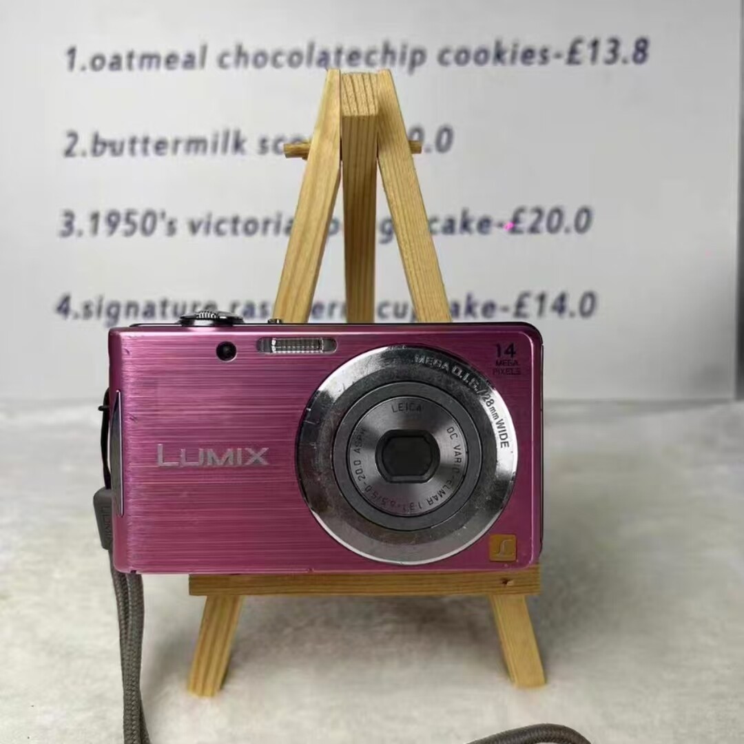 【美品】Panasonic LUMIX DMC-FS2ピンク SDカード付 パナソニック、手ブレ補正搭載のエントリーモデル｢LUMIX DMC-FS2｣