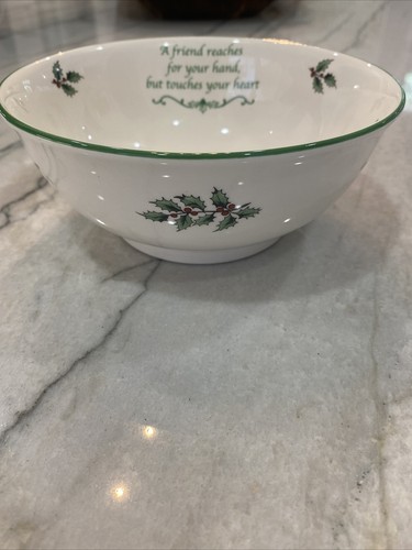 Spode Christmas Tree 6” Revere Bowl Friend ... Heart Fruit Cereal Serving - Picture 3 of 7