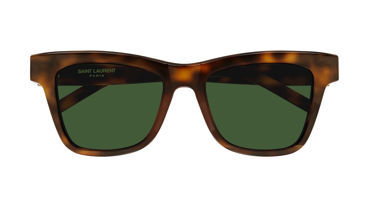 SAINT LAURENT サングラス SLM143F-003 HAVANA/GREEN Saint Laurent SL 634 NOVA Sunglasses 003 Shiny Havana - eye