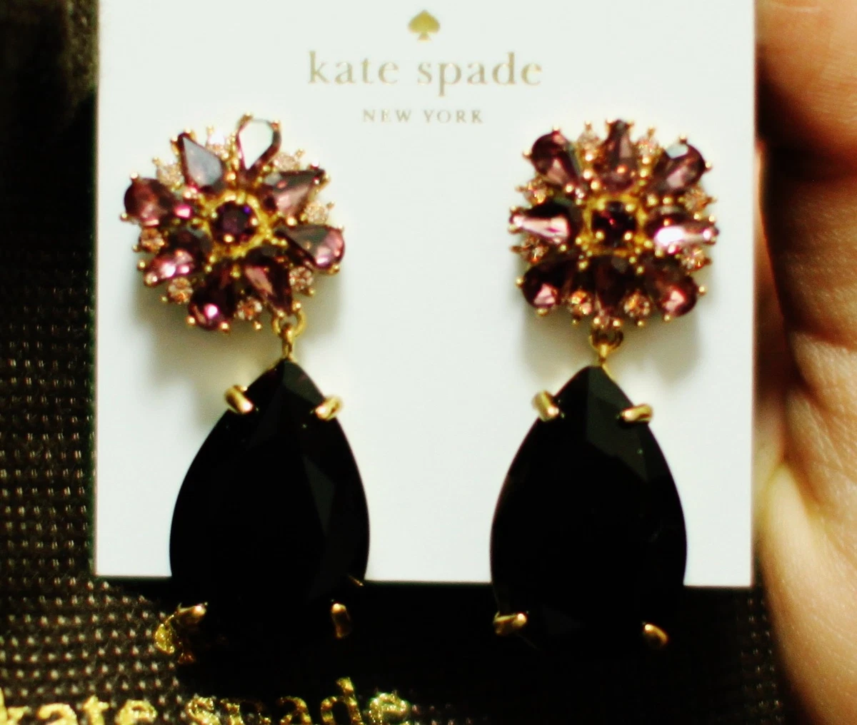 Kate spade purple earrings clearance