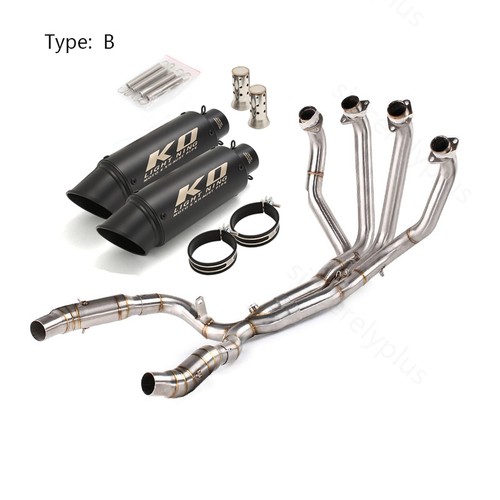 For Kawasaki Ninja 1000 Z1000 2010-2025 Exhaust Tip Complete Pipe Muffler System - Picture 3 of 13