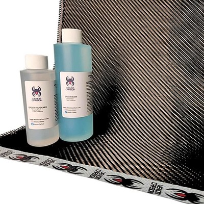 12'' x 5FT Twill Weave Carbon Fiber Resin Kit