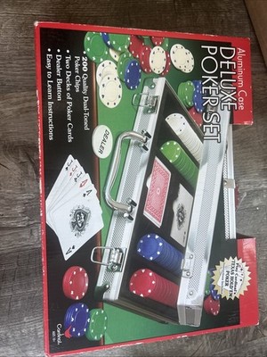 Cardinal Deluxe Poker Set Aluminum Case NIB Sealed
