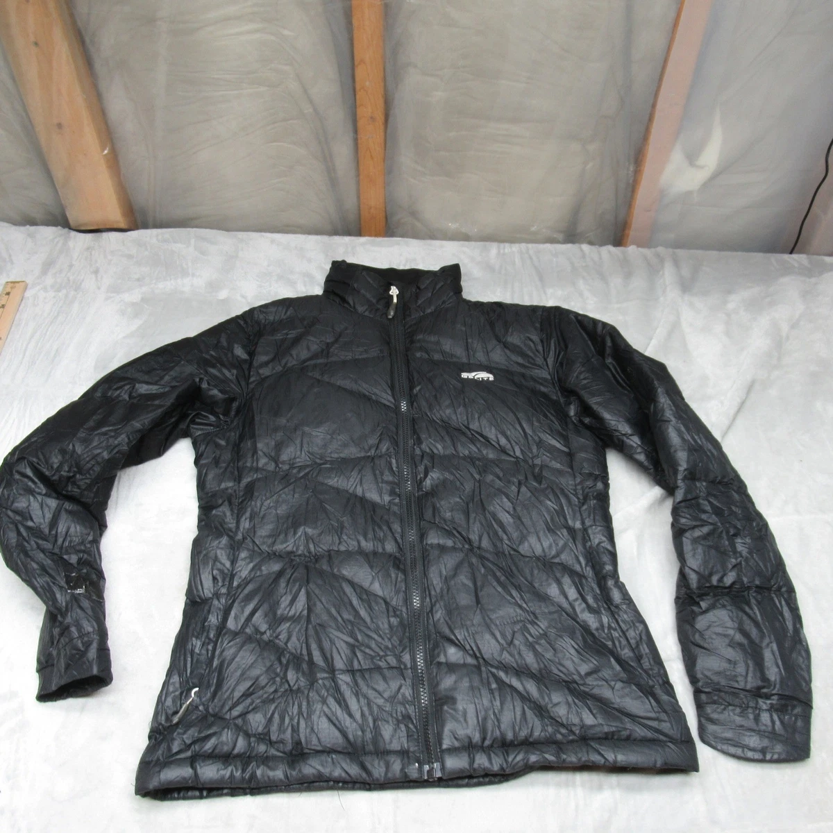 Golite Down Jacket Womens Small Black Insulated Lightweight Pack