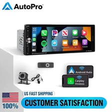 Single 1 Din Car Stereo Apple CarPlay 6.9'' touchscreen Bluetooth Radio SWC USB