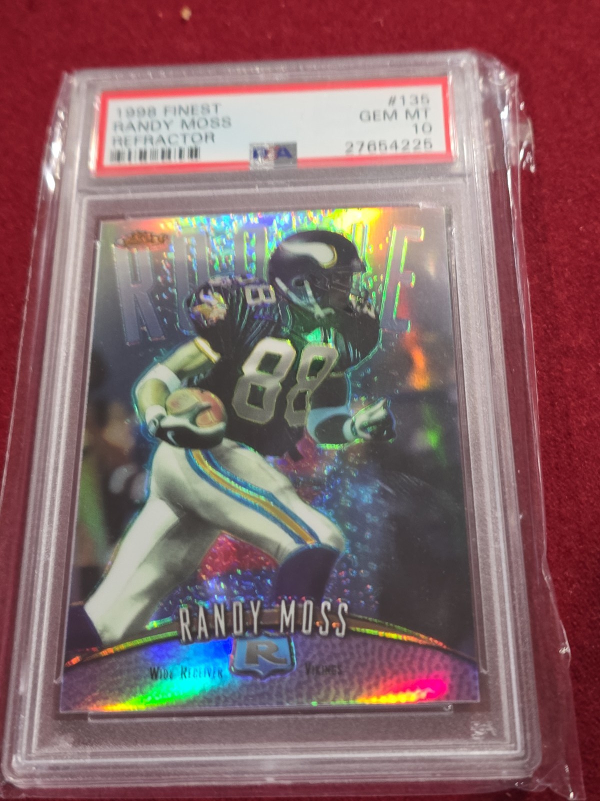 Randy Moss Finest #135 Refractor